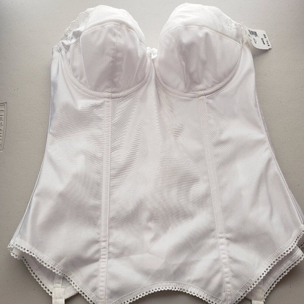 Goddess Strapless Corset Size 36B White Wedding NEW Underwire Sexy